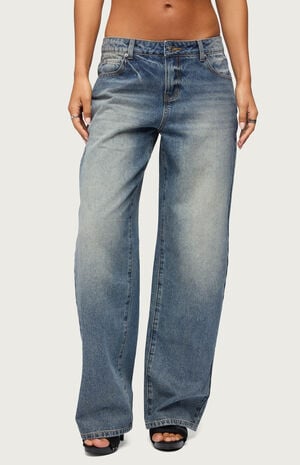 Heidie Low Rise Baggy Jeans image number 1