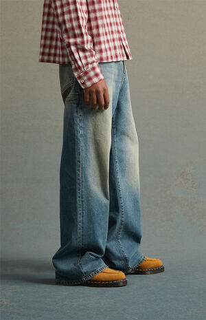 Medium Indigo Extreme Baggy Jeans image number 3