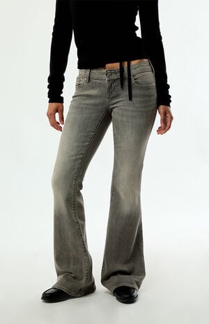 Alana Ultimate Low Rise Flare Jeans Stretch Gray image number 2