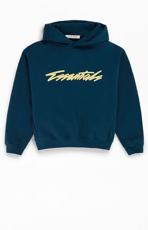 Kids Blue Classic Raglan Hoodie image number 1