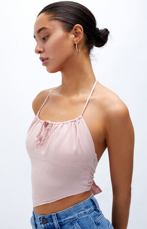 Bustier Handkerchief Cami Halter Top image number 4