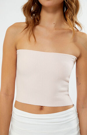 Basic Sweater Tube Top image number 2