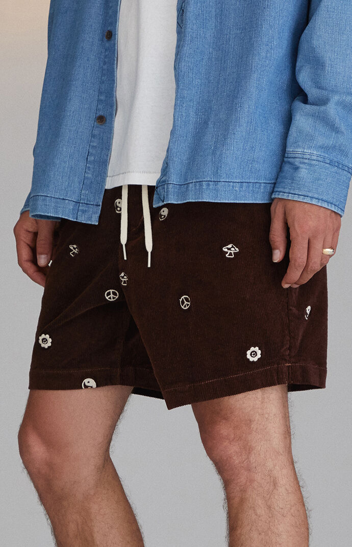 Pacsun shop embroidered shorts