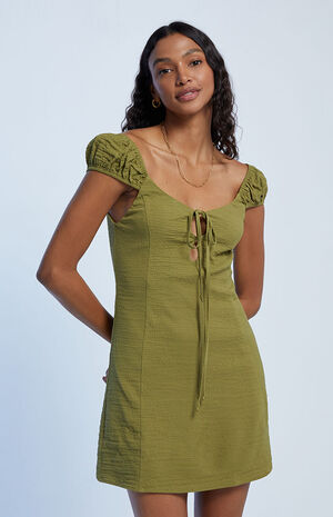 Keyhole Tie Front Mini Dress image number 1