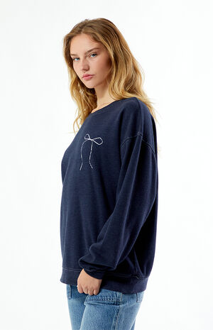 Bow Crew Neck Sweatshirt image number 4