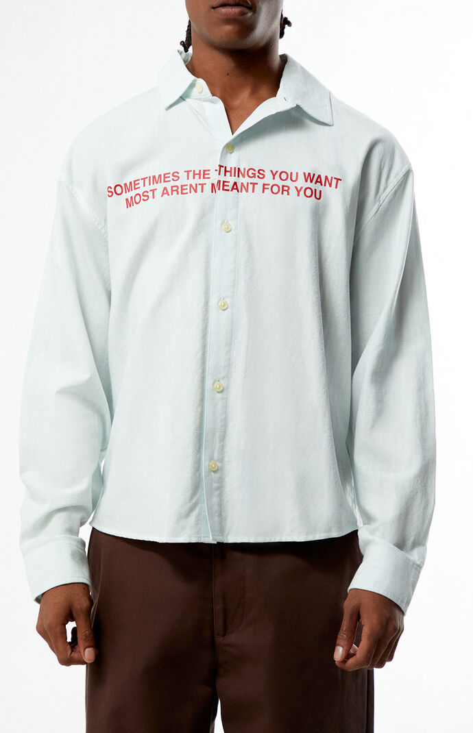 Pacsun Vision Striped Woven Long Sleeve Shirt