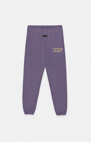 Kids Lavender Heavy Fleece Sweatpants image number 1
