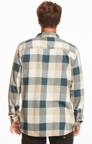 Organic Blue Motherfly Plaid Button Down Shirt image number 2