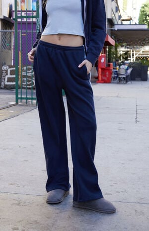 Navy Side Stripe Anastasia Sweatpants image number 2