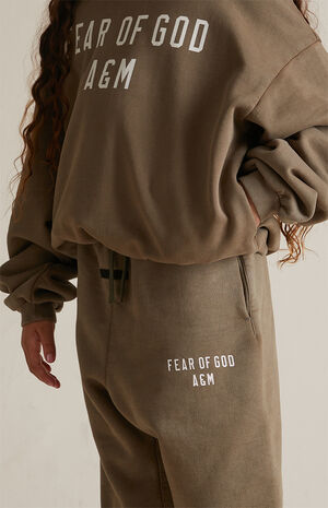 Kids Military Heavy Fleece Sweatpants image number 5