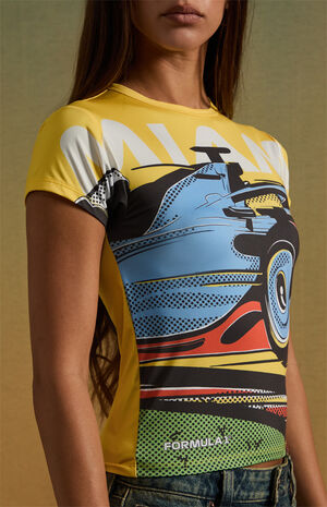 x Pacsun Miami Blur Finish Skimmer T-Shirt image number 2