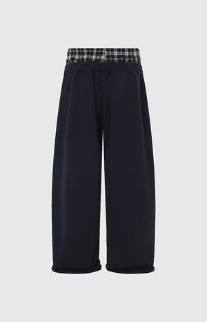 Double Waist Baggy Barrel Sweatpants image number 5