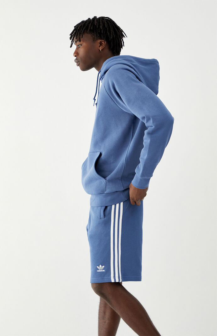 Blue 3-Stripes Sweat Shorts