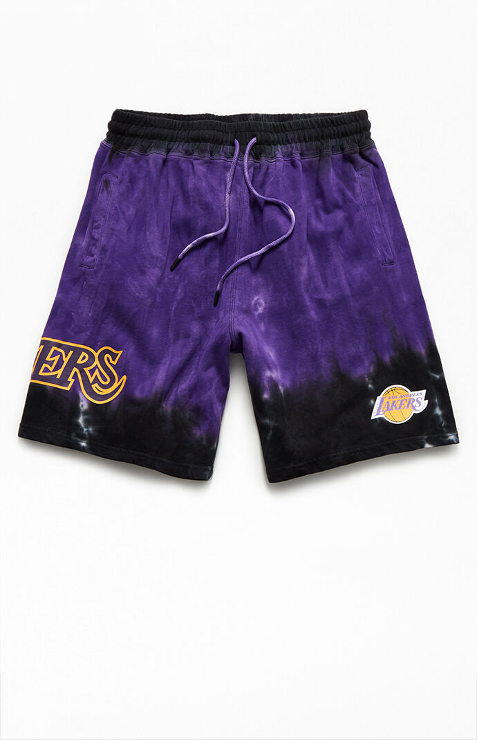 Tie-Dyed Lakers Shorts