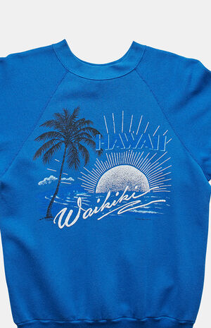 '80s Waikiki Hawaii Crew Neck Sweatshirt image number 3
