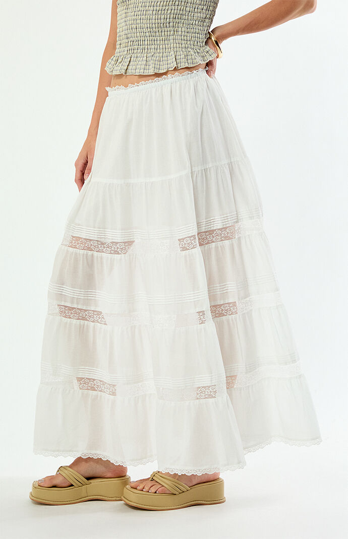 Steve Madden Elisse Lace Maxi Skirt