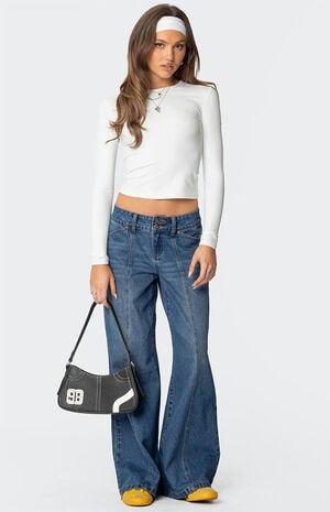 Charlie Panel Stitch Low Rise Jeans Charlie Panel Stitch Low Rise Jeans image number 1