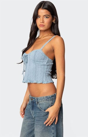 Lacey Knit Tank Top image number 3