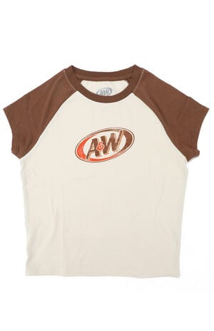 A&W Logo Baby Raglan T-Shirt image number 1