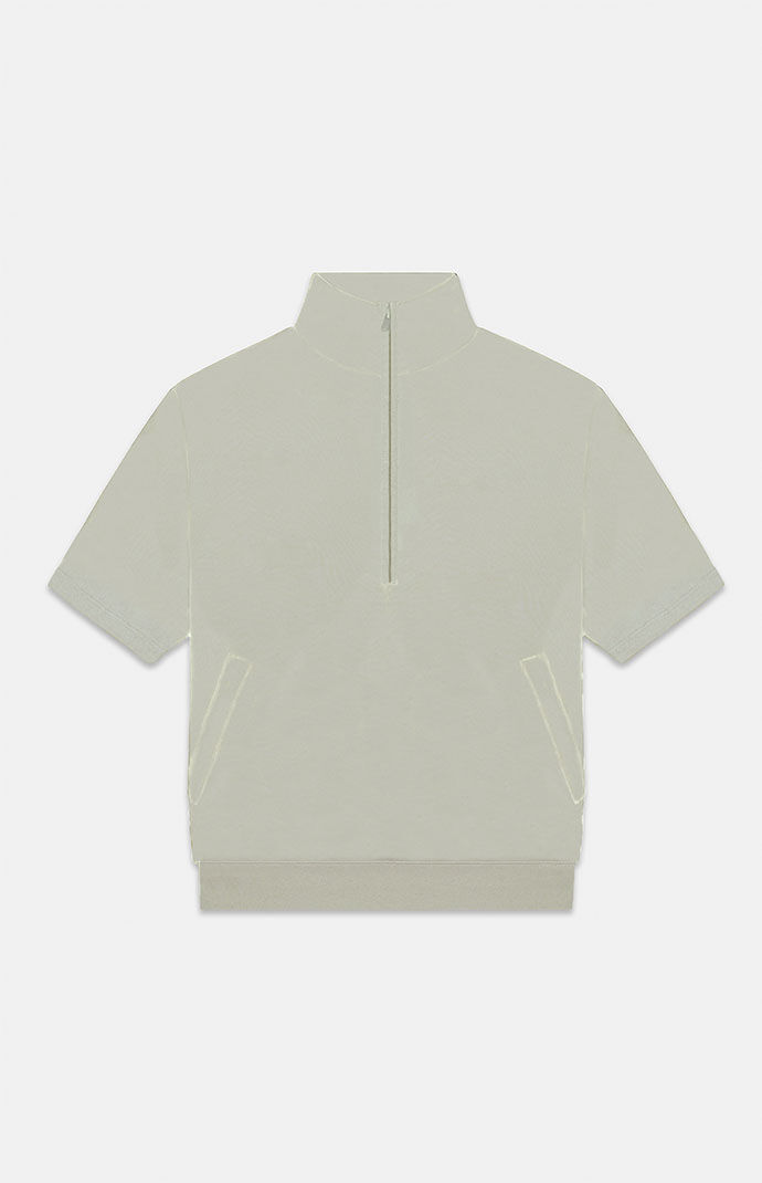 피오갓 에센셜 Fear Of God Kids Seal Half-Zip Mock Neck Sweatshirt