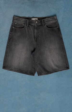 Parker Baggy Denim Shorts Black Wash image number 1