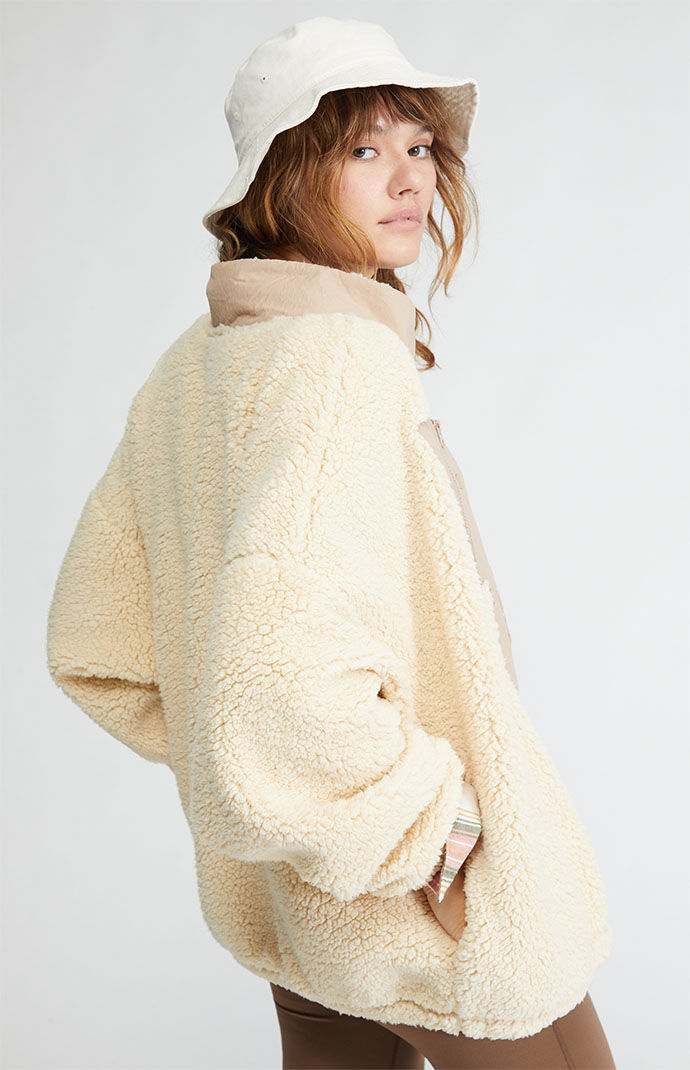 PacSun Cozy Hiker Oversized Sherpa Jacket PacSun