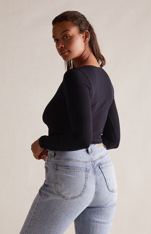 Seamless Cropped Long Sleeve T-Shirt image number 5
