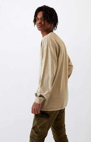 Vintage Wash Pocket Long Sleeve T-Shirt image number 3