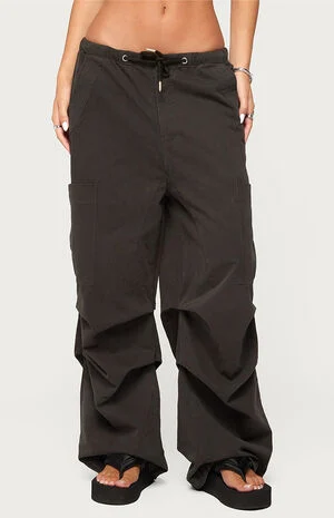 Emzi Baggy Cotton Cargo Pants image number 1