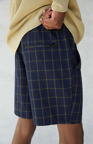 Plaid Navy Menswear Shorts Plaid Navy Menswear Shorts image number null