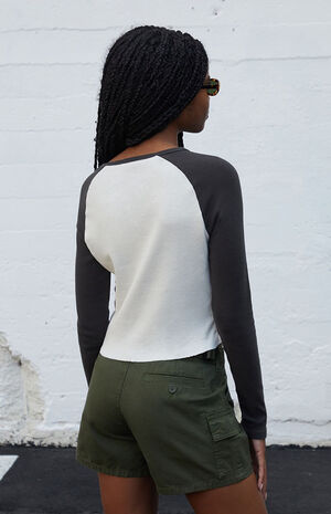 Green Cargo Shorts image number 4