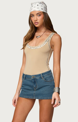 Amaia Studded Bodysuit image number 2