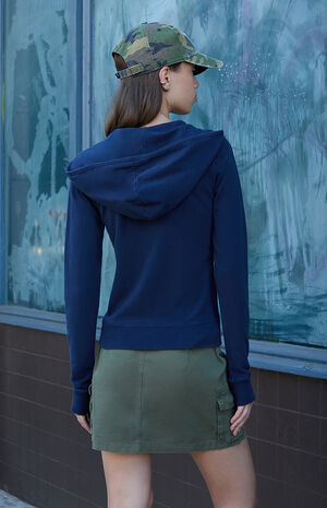 Navy Christy Zip Up Hoodie image number 3