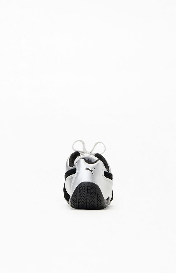 Puma Women's Silver Metallic Speedcat Sneakers