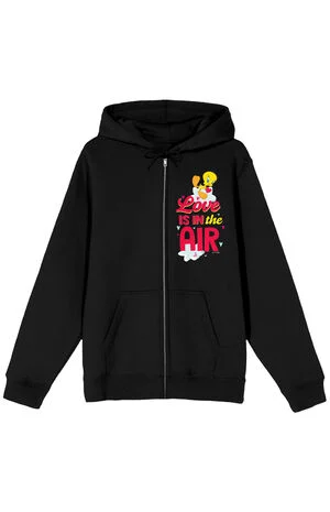 Looney Tunes Love Is In The Air Zip Up Hoodie image number 1