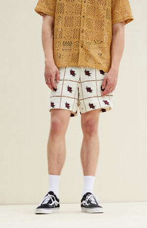 Floral Linen Shorts image number 3