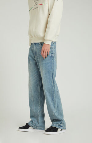 Dylan Pieced Baggy Jeans Medium Blue image number 4