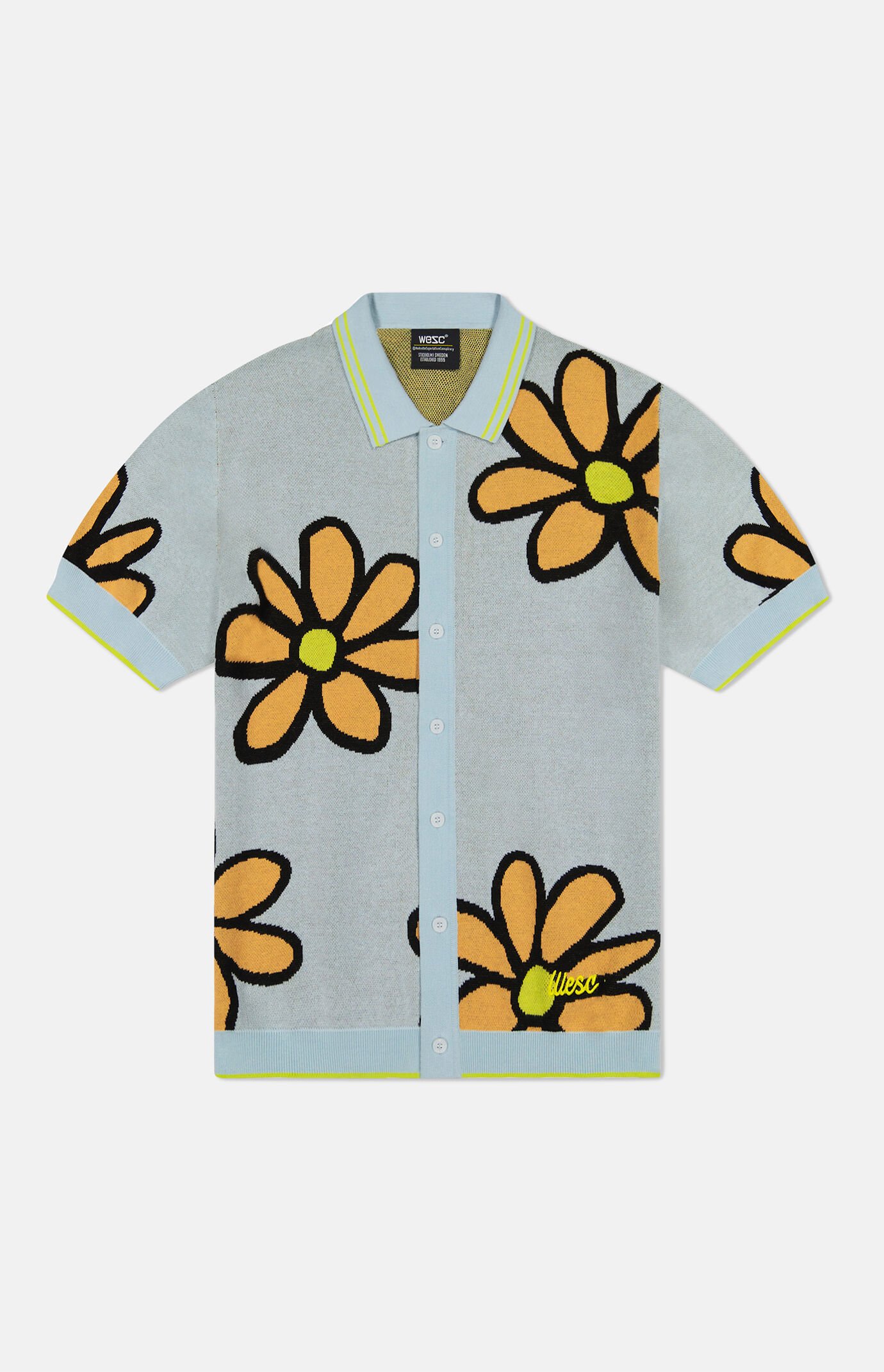 WeSC Sky Daisy Short Sleeve Polo Cardigan