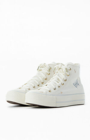 Women's Chuck Taylor All Star Lift Platform Tiny Tattoos Sneakers image number 2