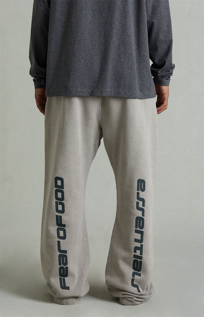 Fear of God ESSENTIALS Smoke Grey Fleece Flare Sweatpants