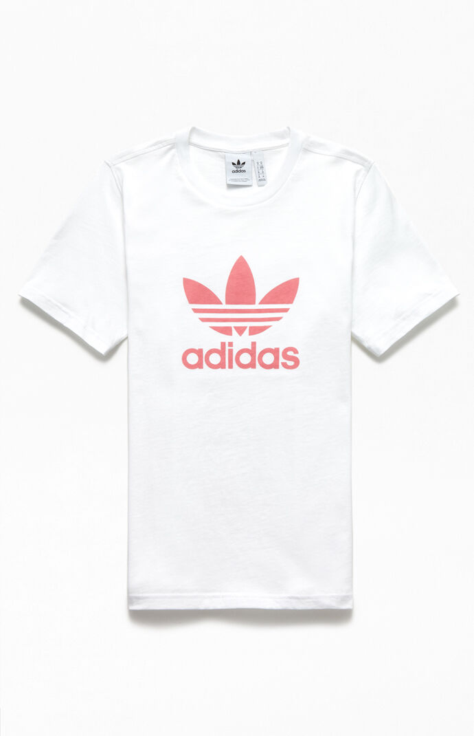 White & Pink Trefoil T-Shirt