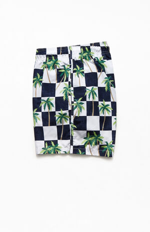 Checker Palm 17" Swim Trunks Checker Palm 17" Swim Trunks image number null