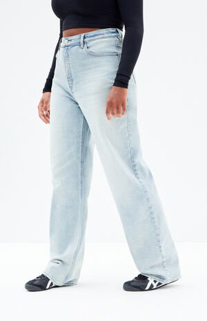 '90s Boyfriend Jeans Stretch Curve Light Indigo image number 3