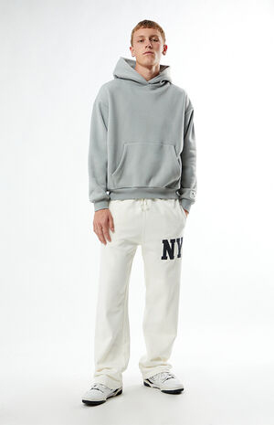 Gray Solid Hoodie image number 4