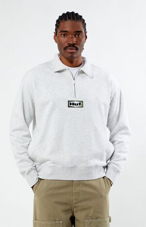 Slate Quarter Zip Fleece Sweatshirt image number 1