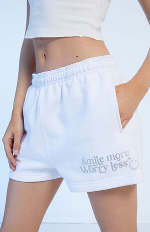 Smiley Smile More Sweat Shorts image number 2
