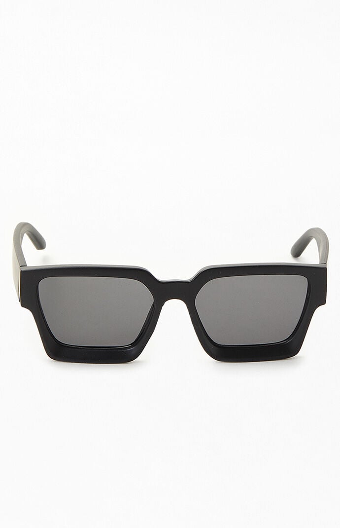 Black square frame sunglasses discount