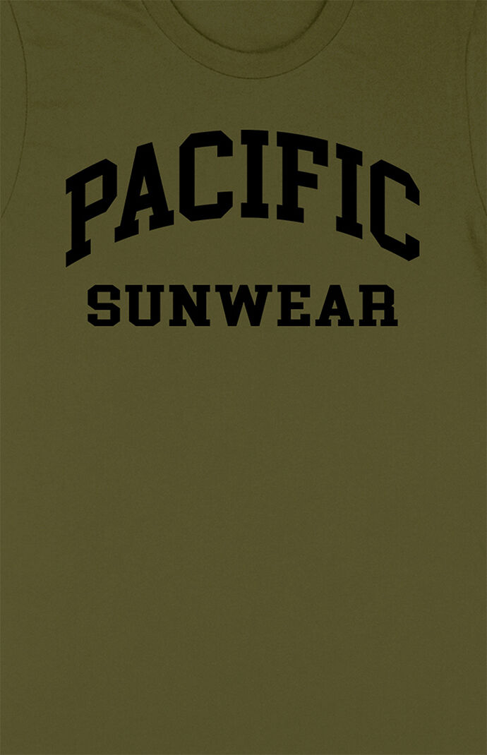 Army Green Collegiate Logo T-Shirt