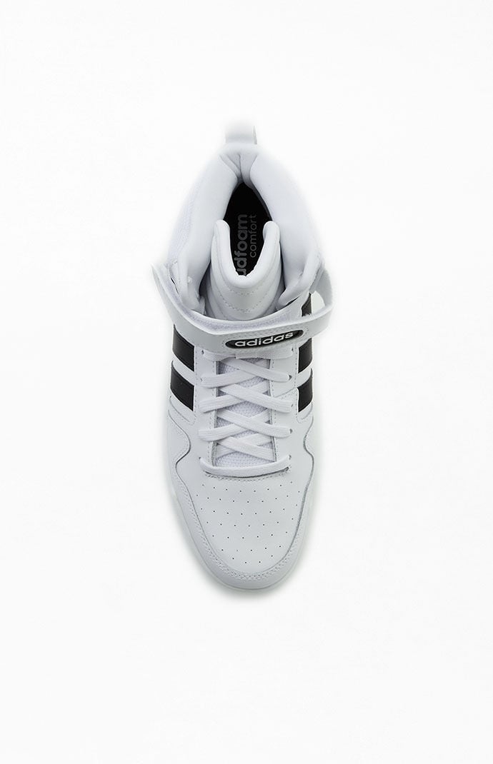 adidas Women's White & Black Postmove Mid Sneakers | PacSun