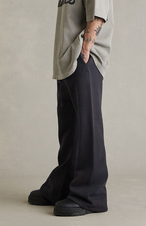 Faded Black Training Classic Flare Sweatpants image number 4